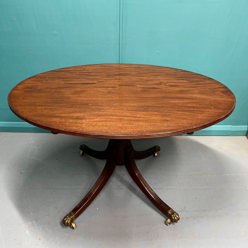 Regency oval mahogany centre table  View II