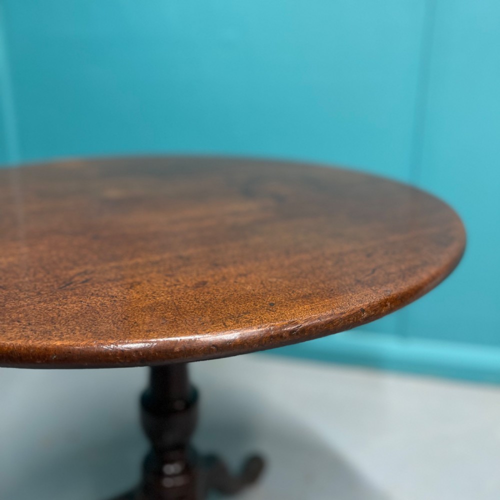 Georgian round mahogany tilt top side table View III