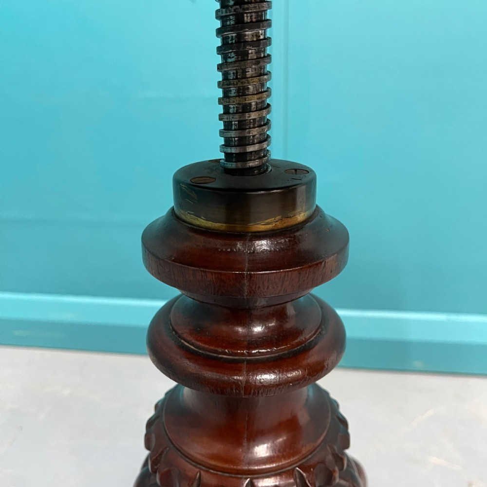Victorian adjustable height piano stool View IV