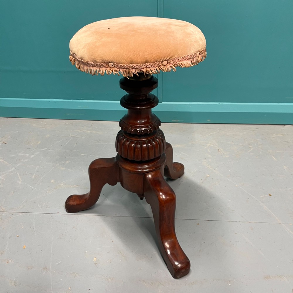 Victorian adjustable height piano stool View V