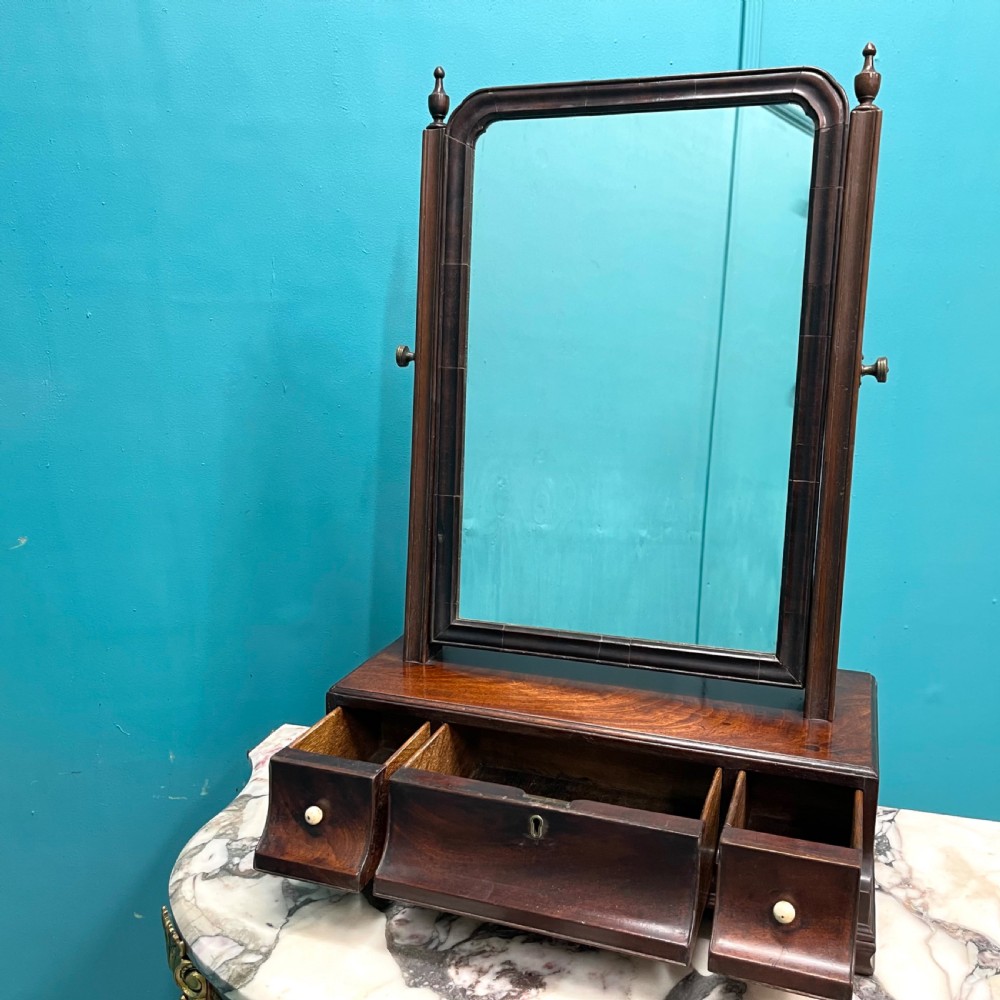 Georgian concave front dressing table mirror View II