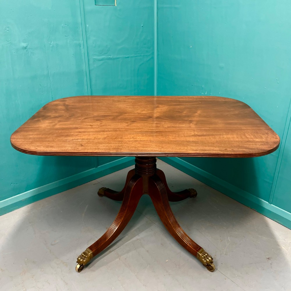 Georgian mahogany tilt top centre table View II