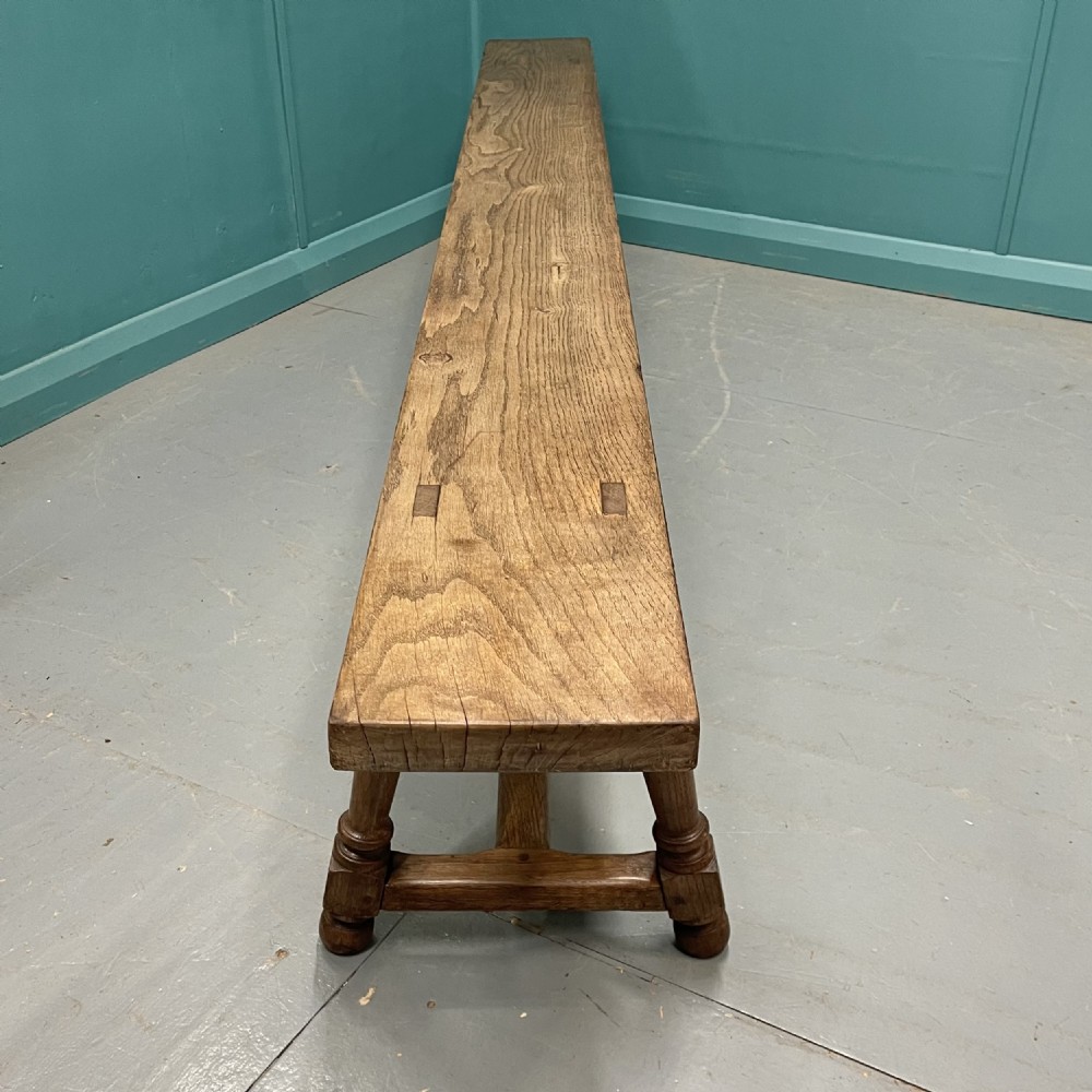 French oak long bench or stool View II
