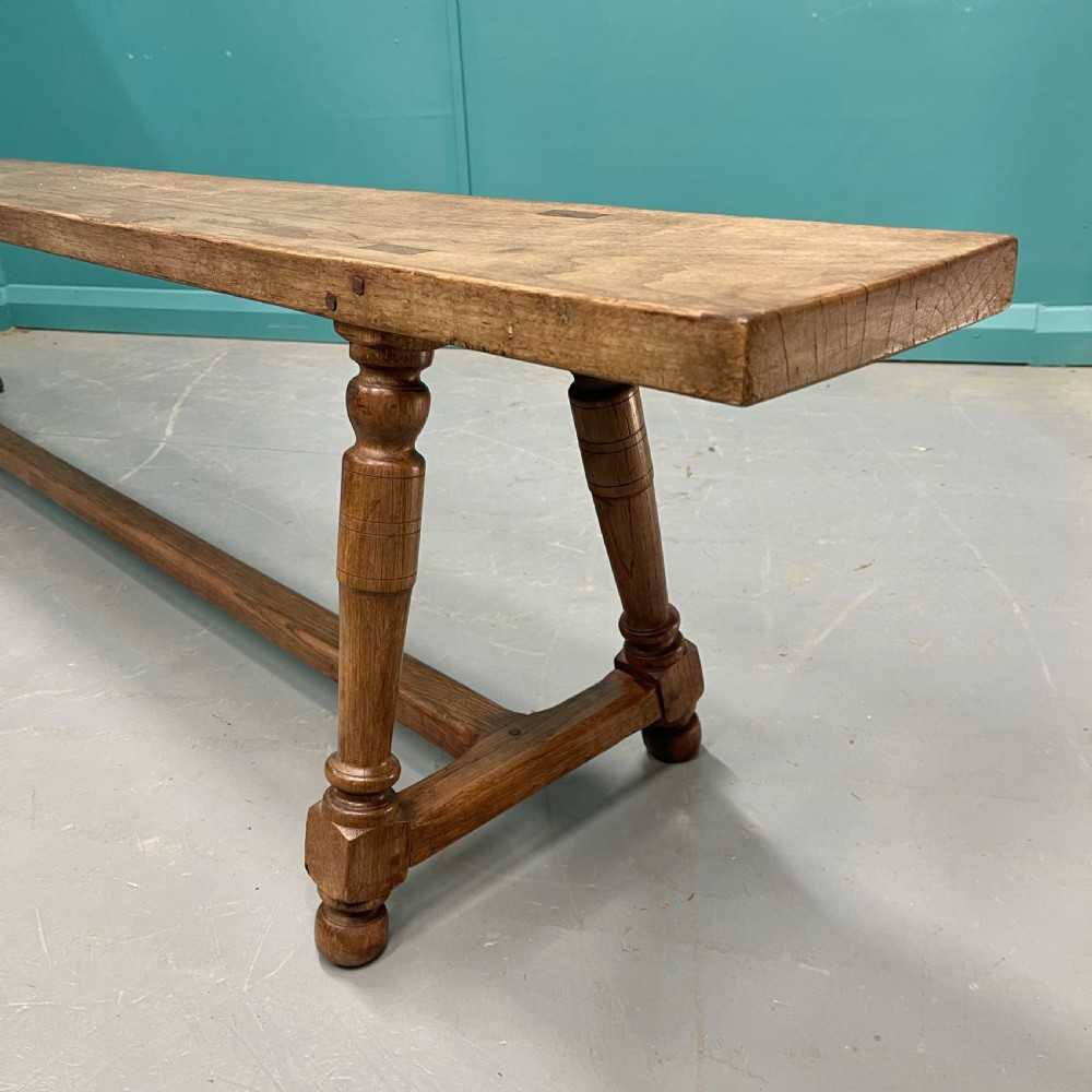 French oak long bench or stool View IV