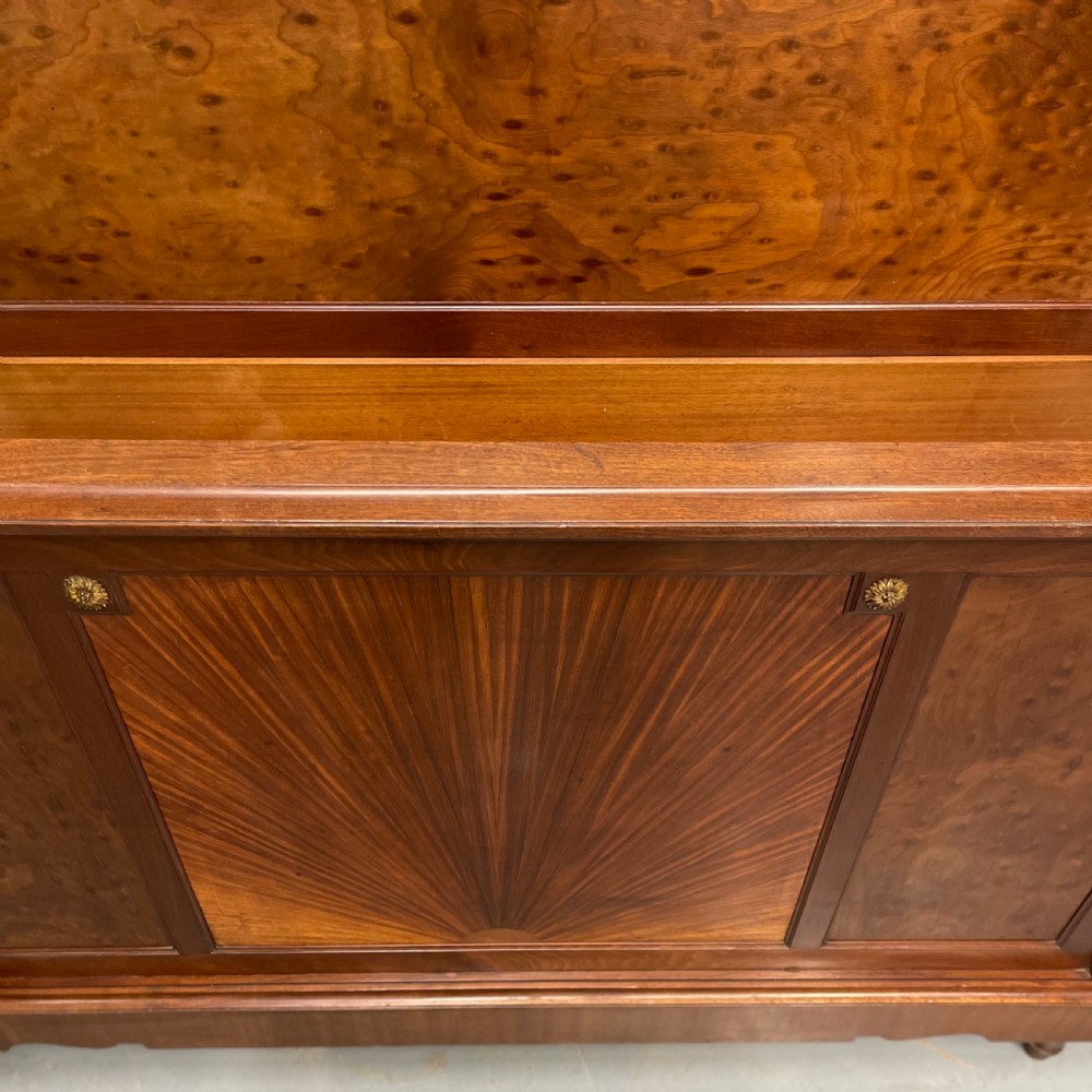 French 3/4 mahogany bed with brass mounts View IV