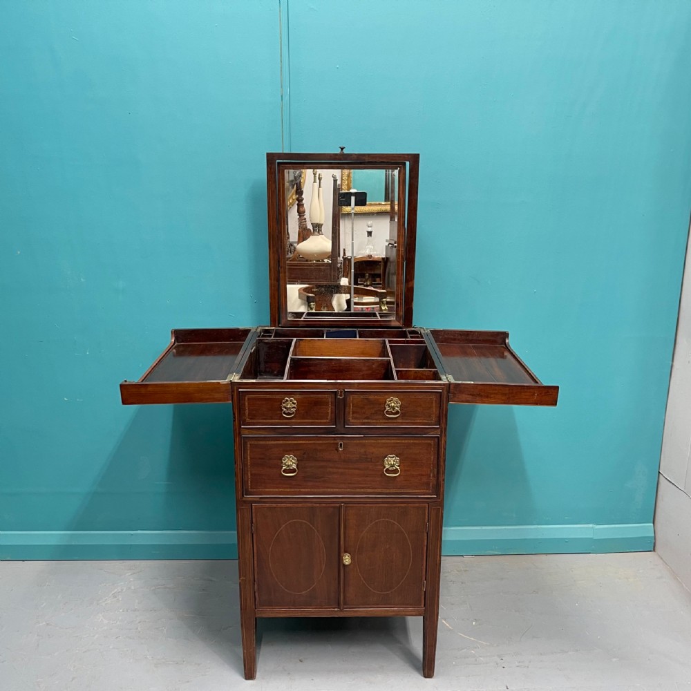 Georgian inlaid Gentleman’s dressing chest View II