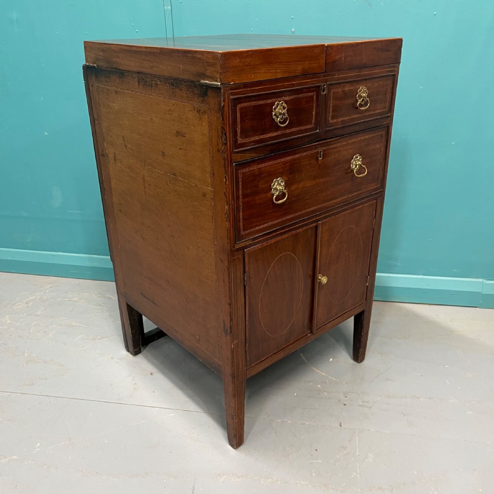 Georgian inlaid Gentleman’s dressing chest View III