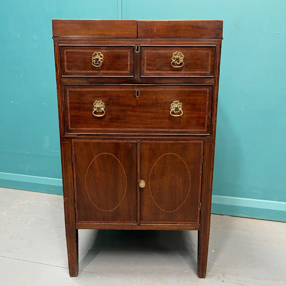Georgian inlaid Gentleman’s dressing chest View IV