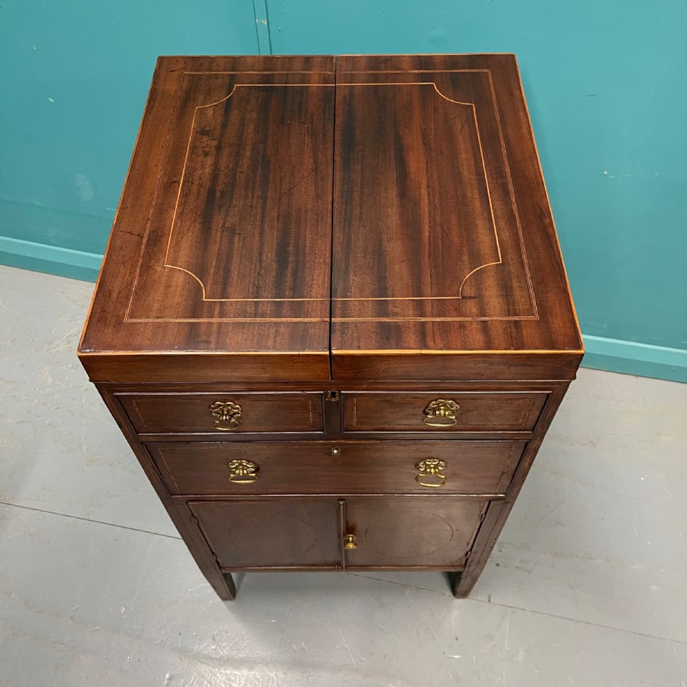 Georgian inlaid Gentleman’s dressing chest View V