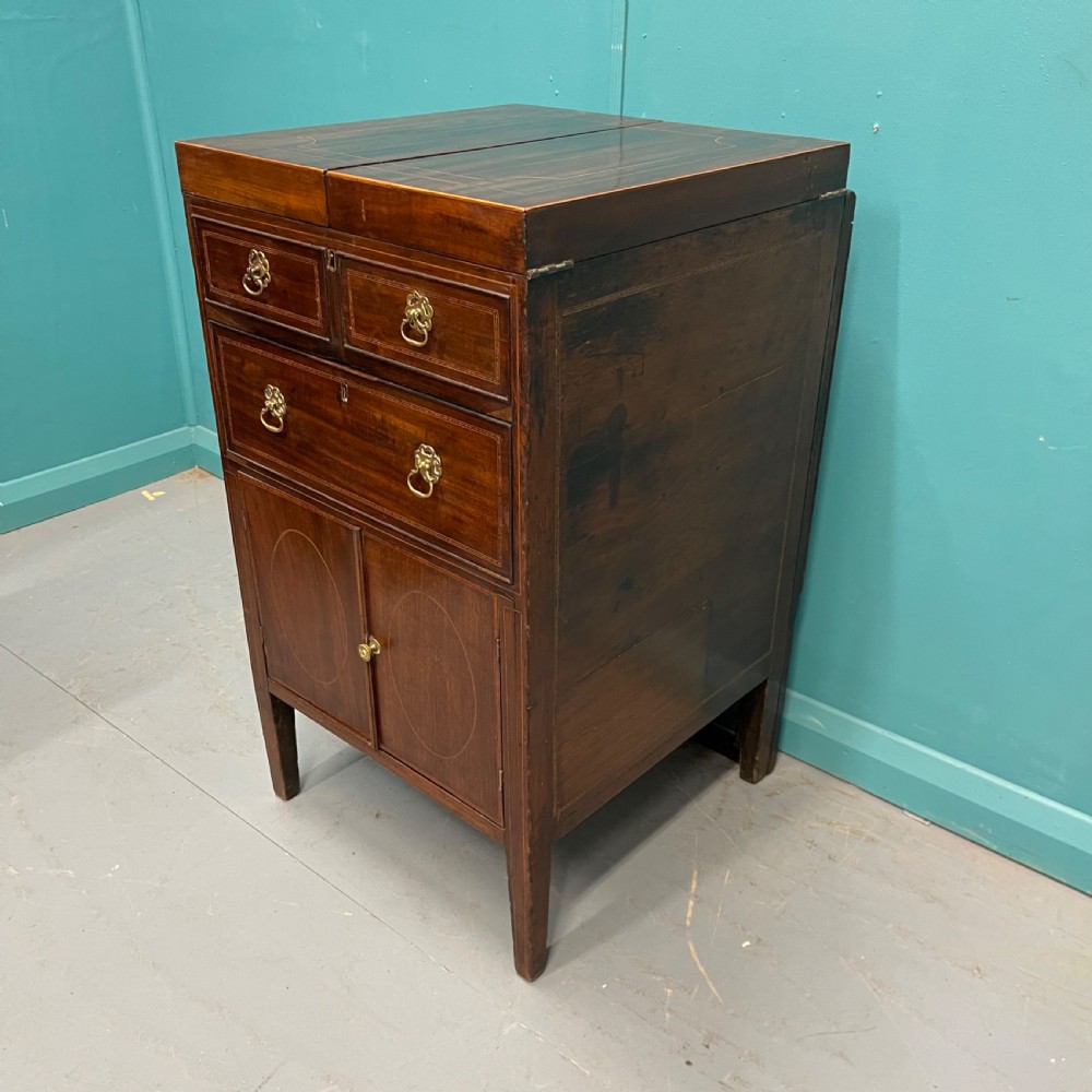Georgian inlaid Gentleman’s dressing chest View VI
