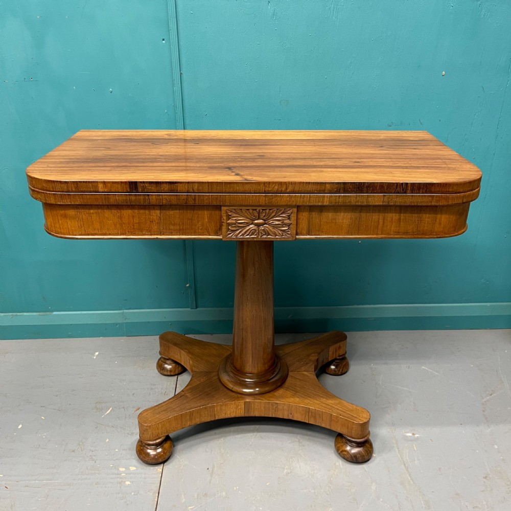 Regency pale rosewood games console table