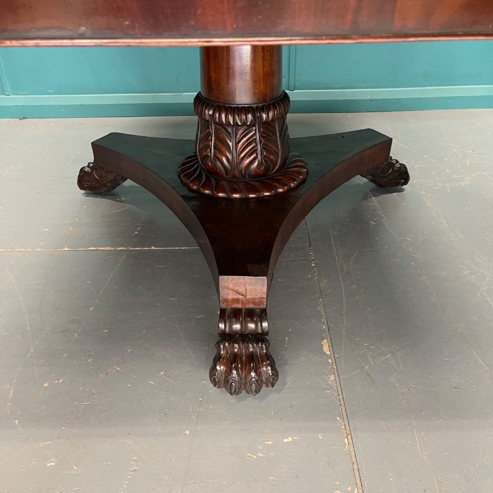 8 seater late Georgian pedestal dining table  View II