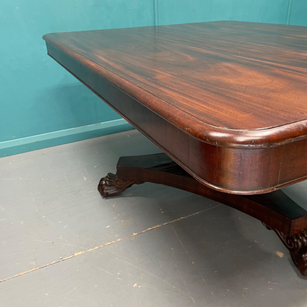 8 seater late Georgian pedestal dining table  View V
