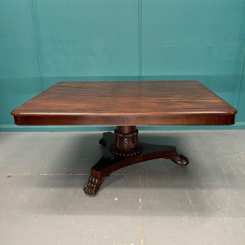 8 seater late Georgian pedestal dining table  View X