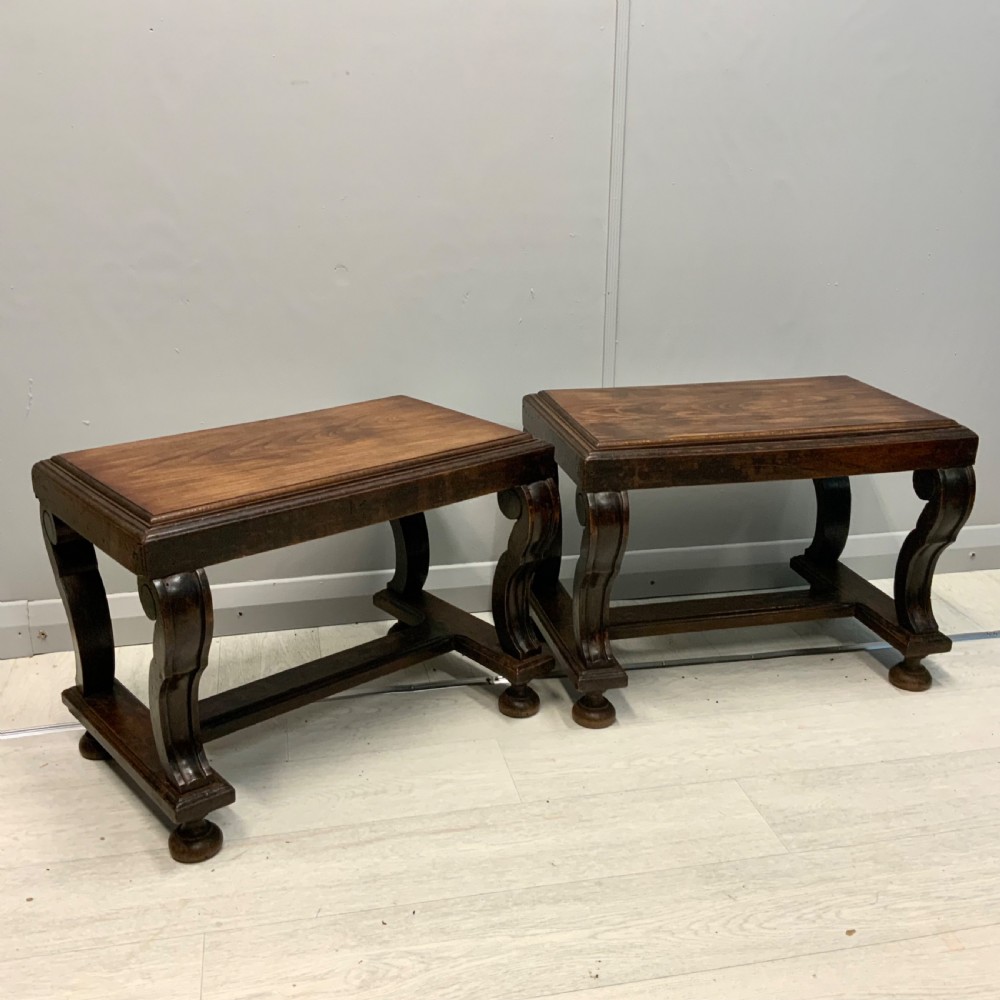 Pair of French sofa side tables View II