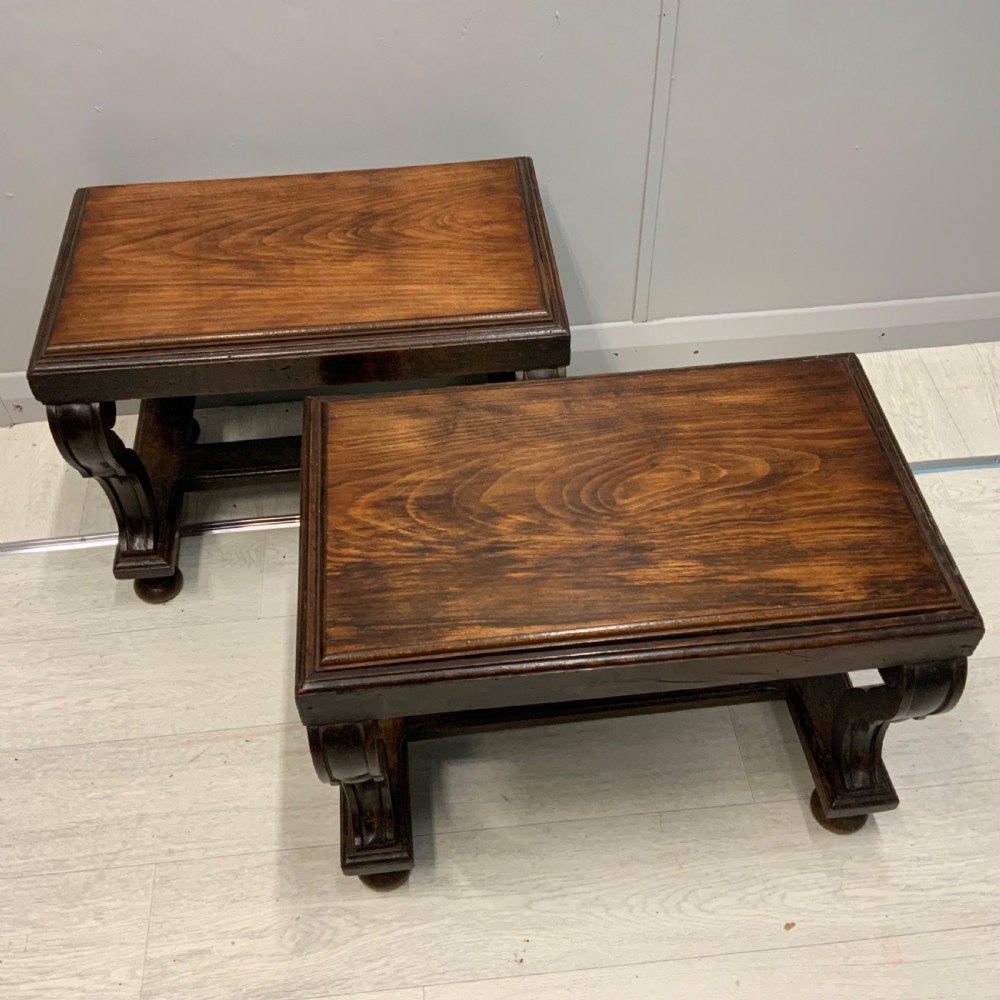 Pair of French sofa side tables View V