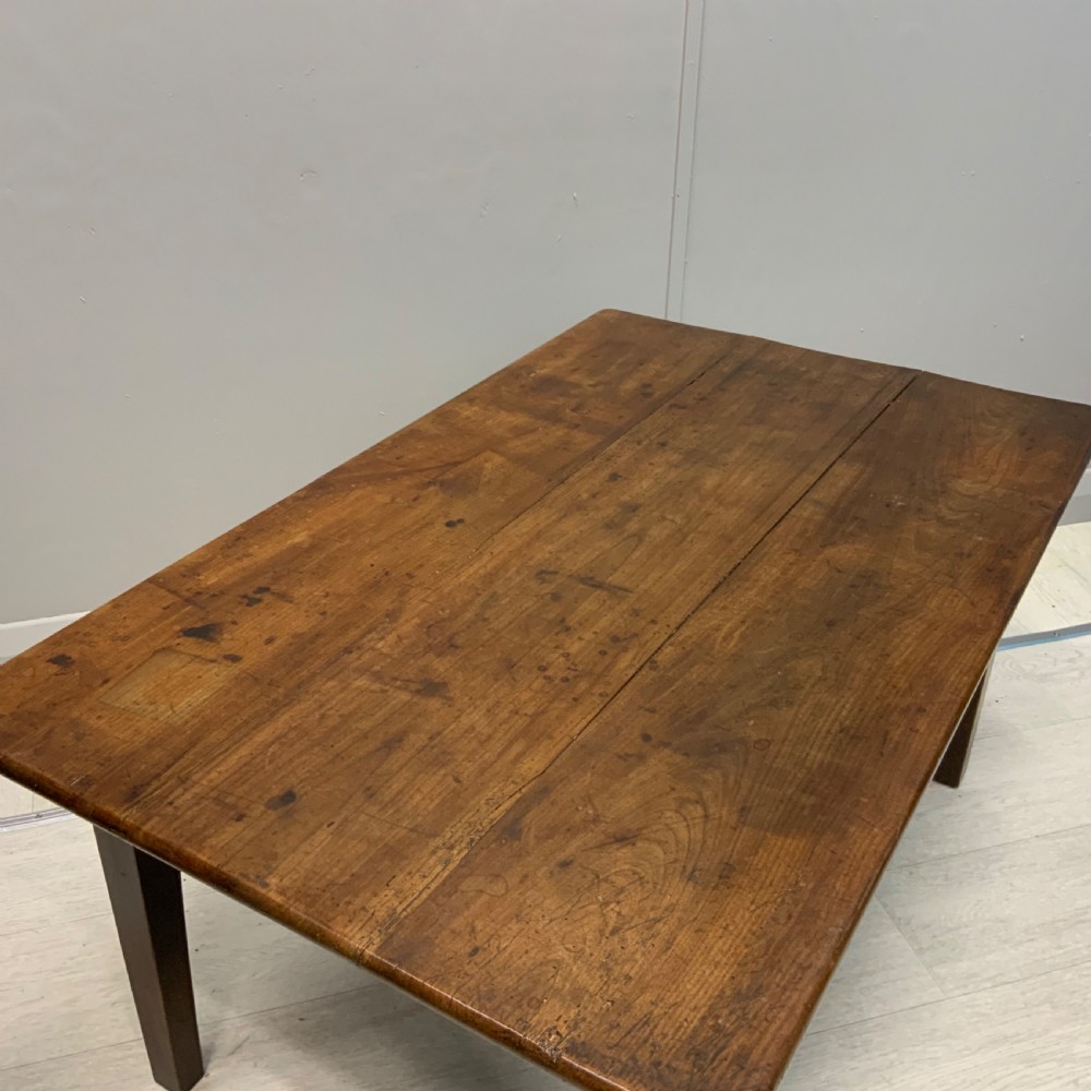 French antique cherry coffee table View II