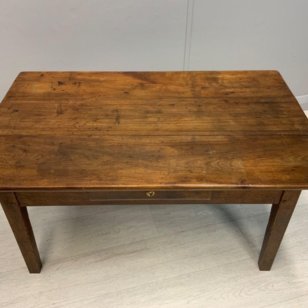 French antique cherry coffee table View IV