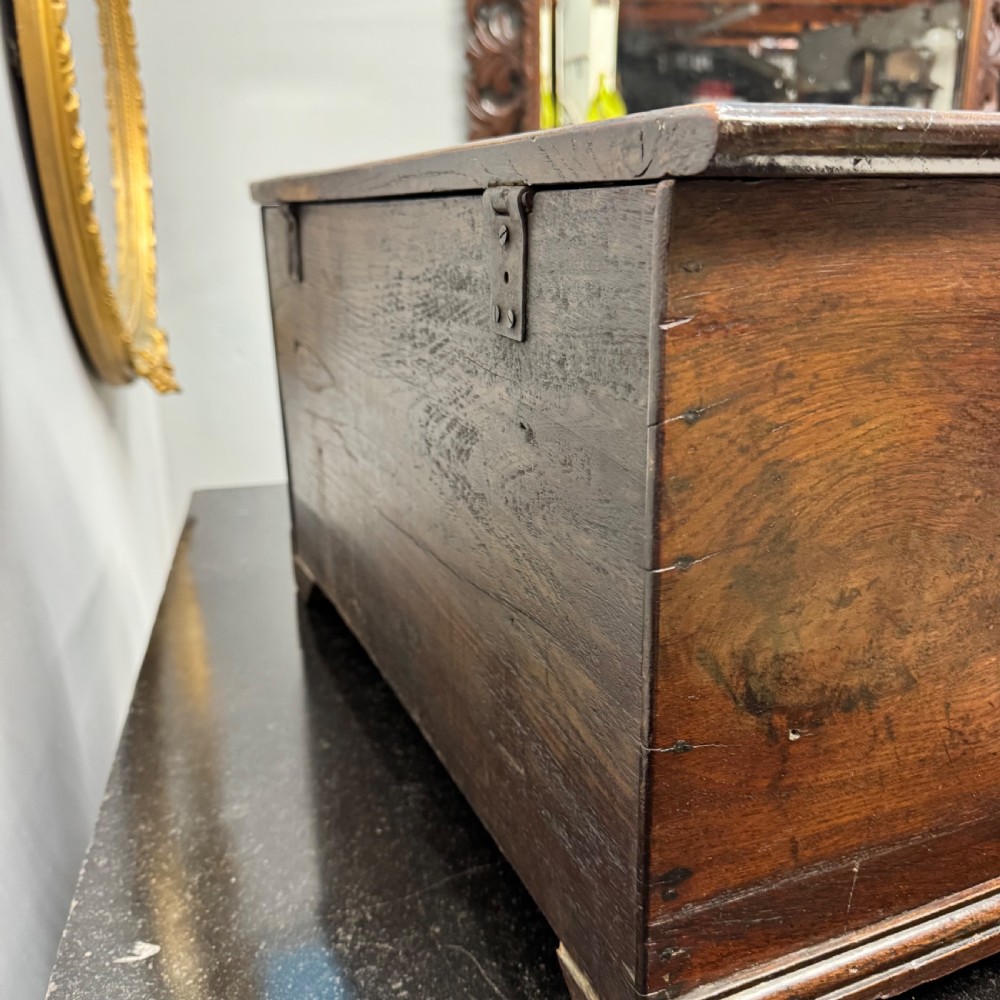 18th century oak mini mule chest View VIII