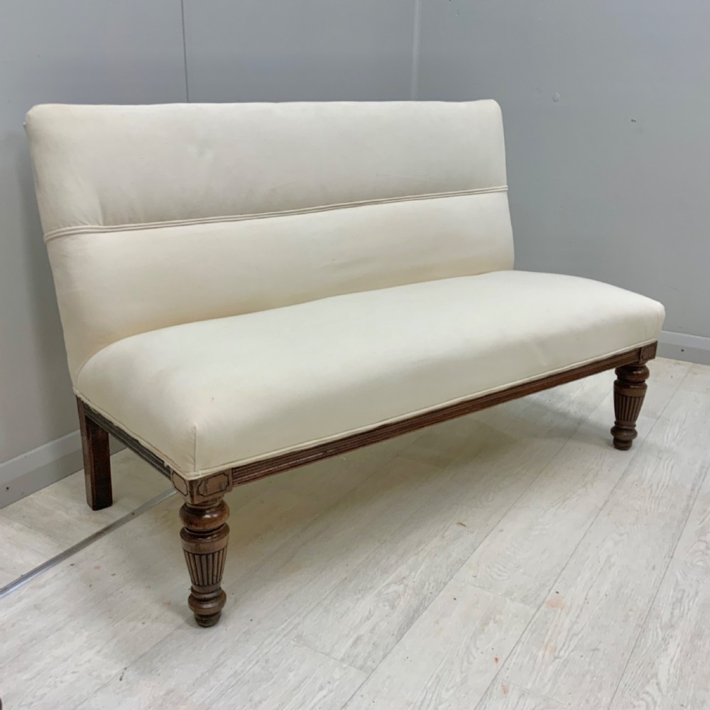 Victorian window seat in calico