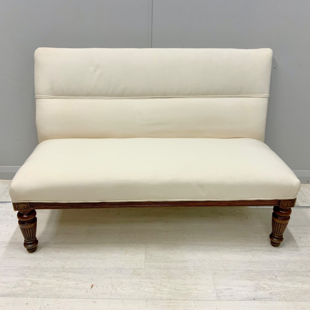 Victorian window seat in calico View III