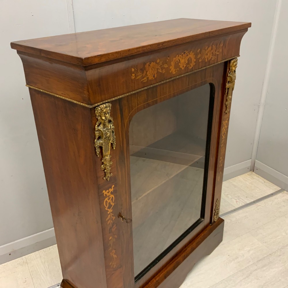 Victorian inlaid pier cabinet View II