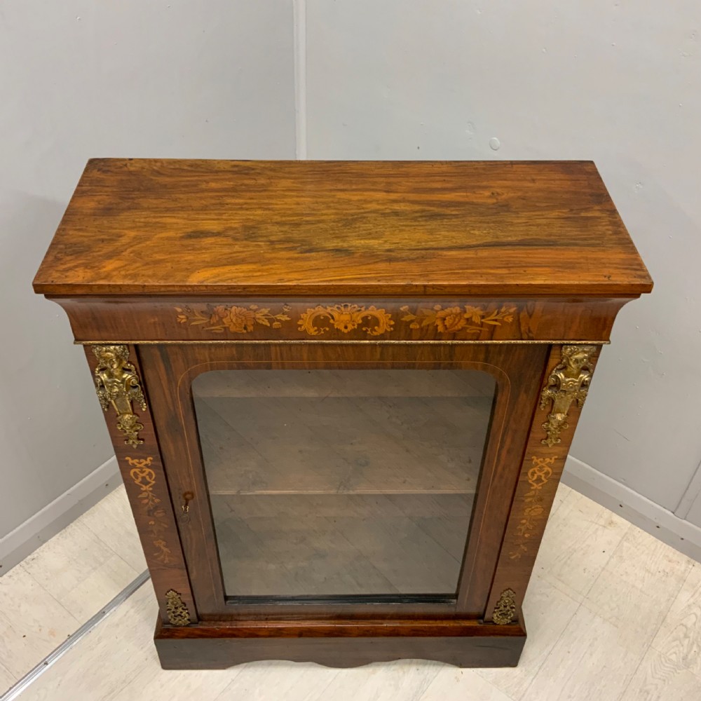 Victorian inlaid pier cabinet View III