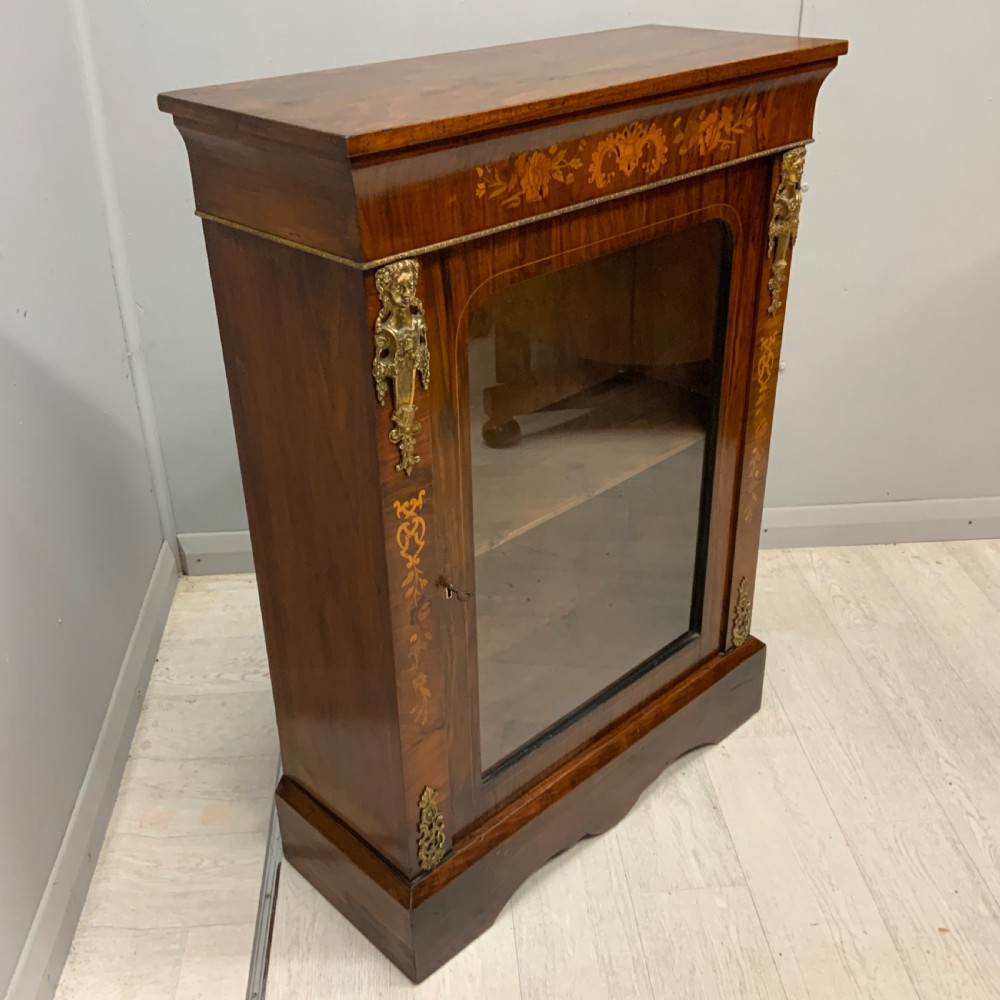 Victorian inlaid pier cabinet View IV