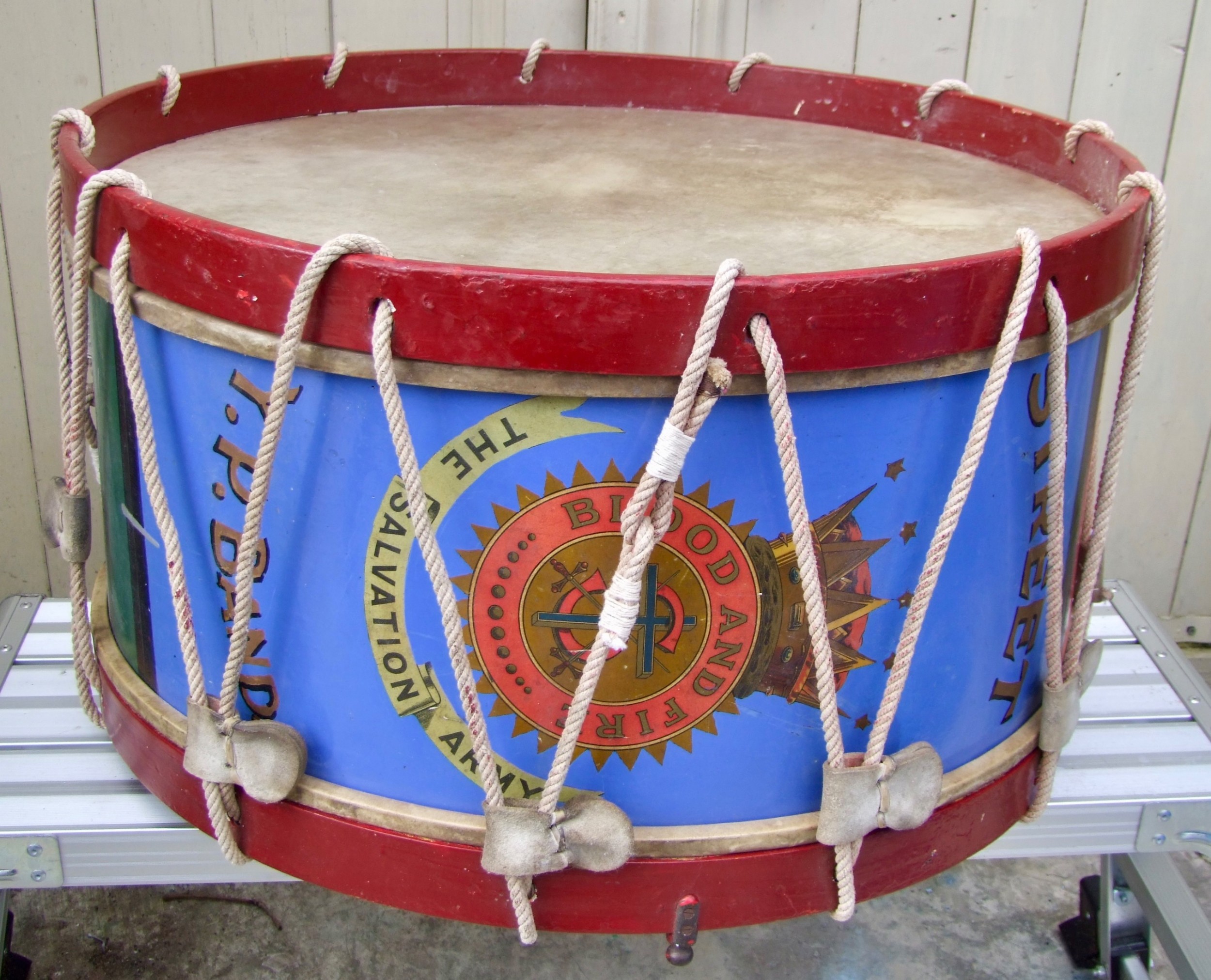 Large Brightly Coloured Salvation Army Drum 688529 Sellingantiques
