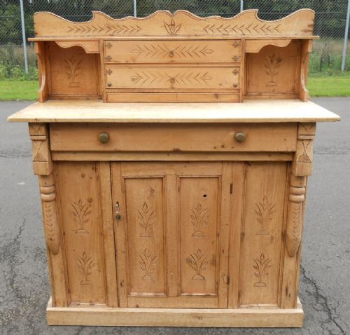 Victorian Primitive Style Pine Dresser