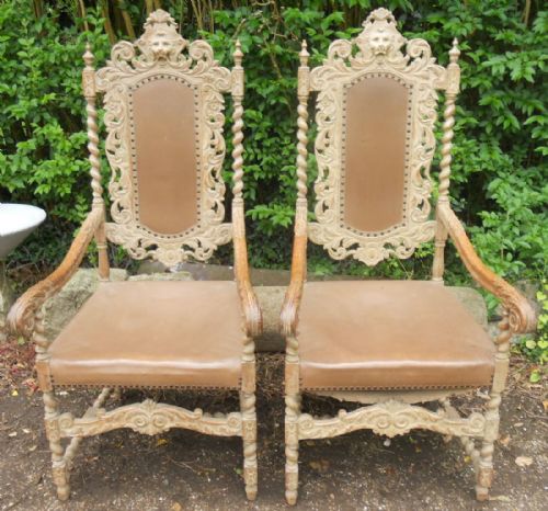 SET OF SIX VICTORIAN HEAVILY CARVED DINING CHAIRS - ADDITIONAL PHOTO 7