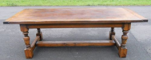 Long Oak Refectory Dining Table to Seat Ten