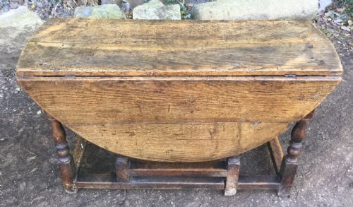 Antique Large Oak Gateleg Dining Table