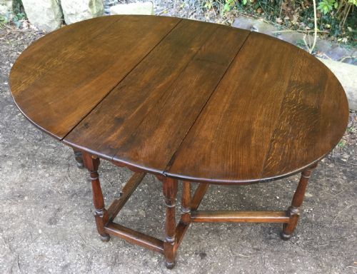 Antique Oak Gateleg Dining Table