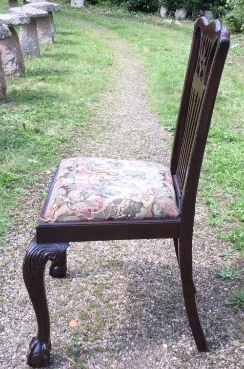 SET OF SIX CHIPPENDALE STYLE MAHOGANY DINING CHAIRS - ADDITIONAL PHOTO 9