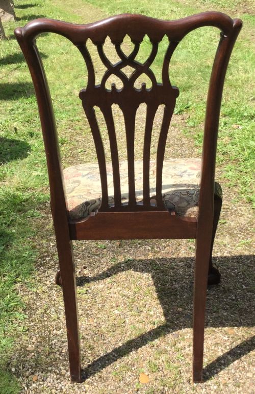 SET OF SIX CHIPPENDALE STYLE MAHOGANY DINING CHAIRS - ADDITIONAL PHOTO 10