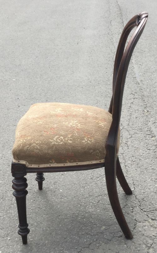 SET OF SIX VICTORIAN WALNUT DINING CHAIRS - ADDITIONAL PHOTO 11
