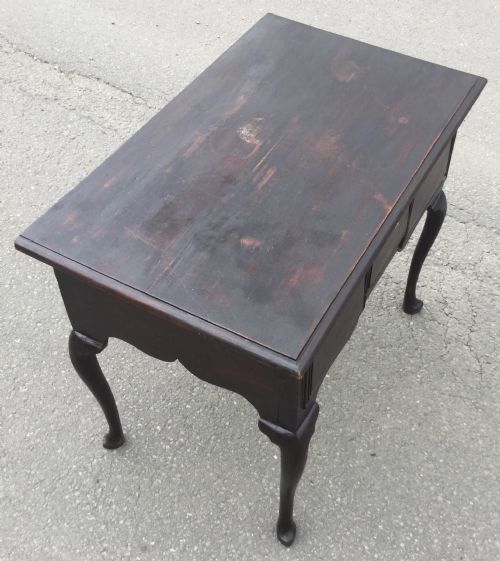 GEORGIAN OAK SIDE TABLE - ADDITIONAL PHOTO 4