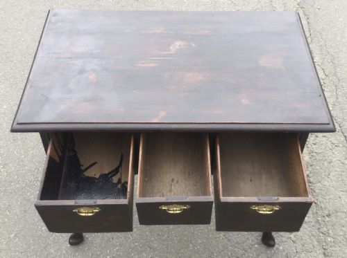 GEORGIAN OAK SIDE TABLE - ADDITIONAL PHOTO 6