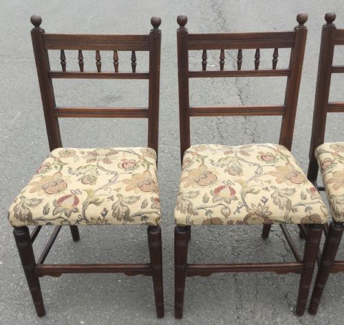 SET OF SIX EDWARDIAN MAHOGANY DINING CHAIRS - ADDITIONAL PHOTO 3