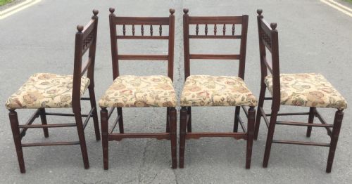 SET OF SIX EDWARDIAN MAHOGANY DINING CHAIRS - ADDITIONAL PHOTO 5