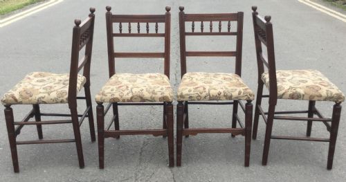 SET OF SIX EDWARDIAN MAHOGANY DINING CHAIRS - ADDITIONAL PHOTO 6