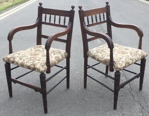 SET OF SIX EDWARDIAN MAHOGANY DINING CHAIRS - ADDITIONAL PHOTO 10