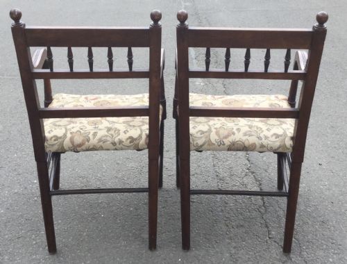SET OF SIX EDWARDIAN MAHOGANY DINING CHAIRS - ADDITIONAL PHOTO 12