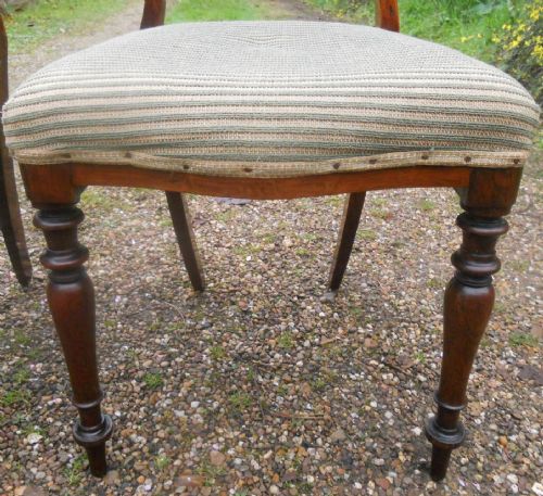 SET OF FOUR VICTORIAN ROSEWOOD DINING CHAIRS - ADDITIONAL PHOTO 8