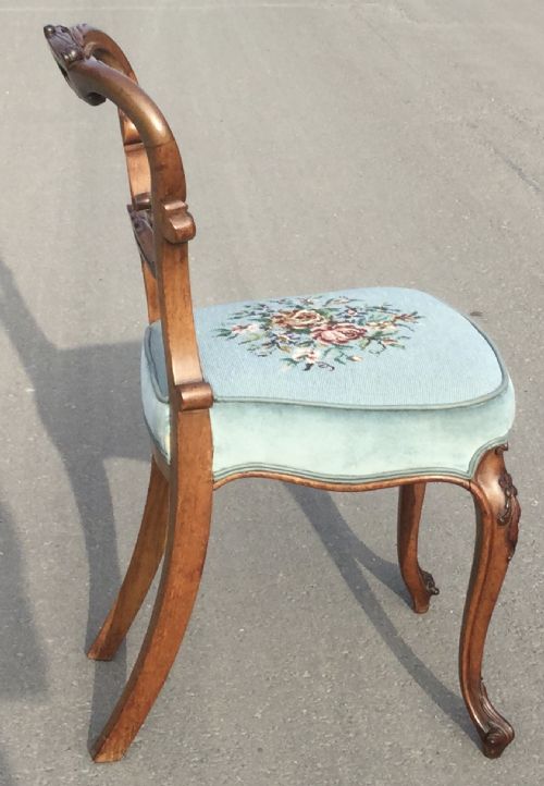 SET OF EIGHT VICTORIAN CARVED WALNUT DINING CHAIRS - ADDITIONAL PHOTO 12