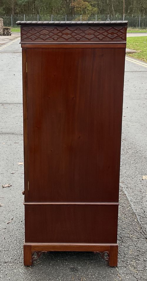 CHIPPENDALE STYLE MAHOGANY CABINET - ADDITIONAL PHOTO 2
