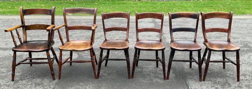 Six Windsor Kitchen Chairs