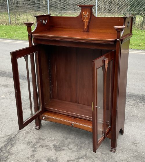 ART NOUVEAU MAHOGANY BOOKCASE - ADDITIONAL PHOTO 13