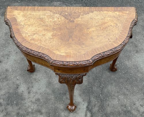 QUEEN ANNE STYLE WALNUT CARD TABLE - ADDITIONAL PHOTO 4